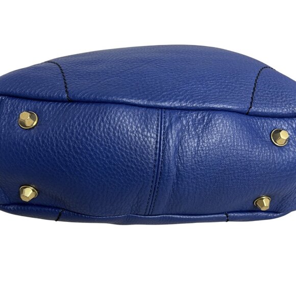 orYANY Adele Stylish Blue & White Leather Hobo Handbag With Quirky Interior Desi - Picture 5 of 9